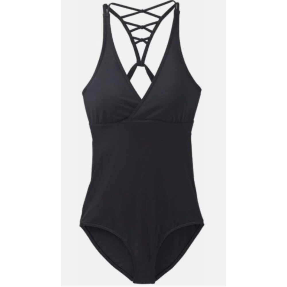 Prana Women's Atalia One Piece Black Swimsuit Sz XS